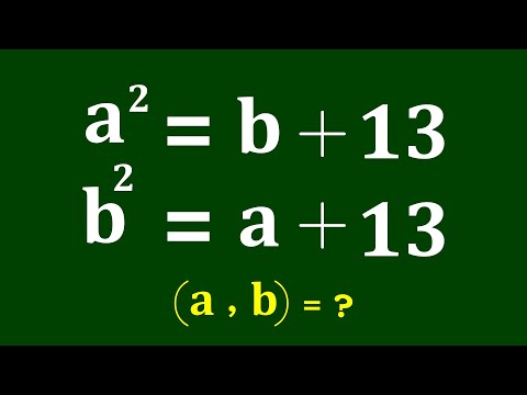 Видео: Хорошая задача по алгебре | Математическая олимпиада | Можете ли вы решить уравнение (a,b) = ?