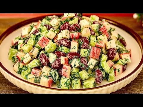 Видео: Всего ТРИ ингредиента, а готовится за 5 минут! САЛАТ "СВЕЖЕСТЬ" Очень Легко и Вкусно