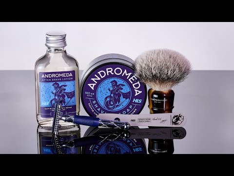 Видео: Т-образный станок Fatip RETRO. Мыло и лосьон HLS Andromeda и помазок Maseto Shaving | HomeLike