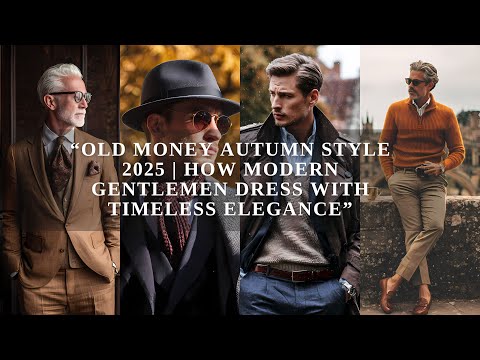 Видео: Осенний стиль Old Money 2025 | Как современные джентльмены одеваются с непреходящей элегантностью