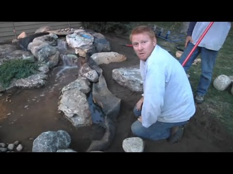 Видео: Пример как сделать водопад | ПРУД ПРУДИ