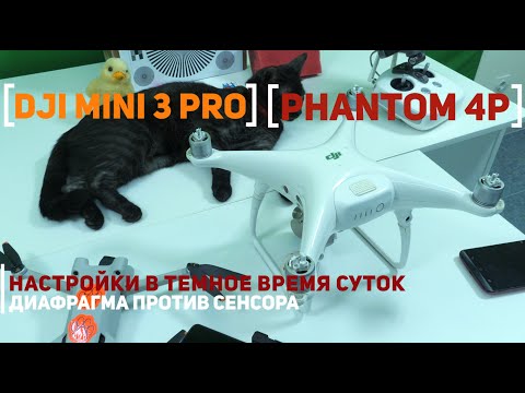 Видео: Dji Mini 3 PRO VS Phantom 4 PRO какой дрон снимает лучше ночью и какие настройки выбрать для съемки