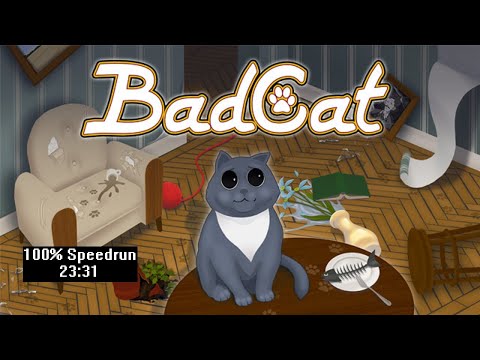 Видео: Скоростное прохождение Bad Cat 100% (Speedrun) 23:31