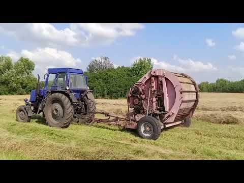 Видео: Трактор Т-40 ЛТЗ /ПРЕСС-ПОДБОРЩИК РУЛОННЫЙ\