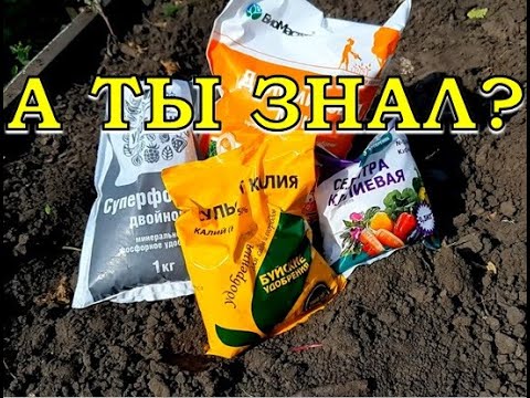 Видео: МИНЕРАЛЬНЫЕ УДОБРЕНИЯ: какие, когда, сколько...все по полочкам👌👌👌