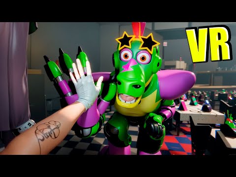 Видео: VR АНИМАТРОНИКИ ПУГАЮТ ОХРАННИКА В БОНЕЛАБ FNAF COOP BONELAB