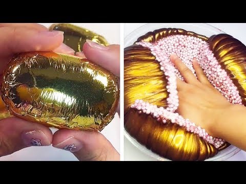 Видео: Самые удовлетворяющие видео слизи ASMR | Релаксирующая странно удовлетворяющая слизь 2019 | 370