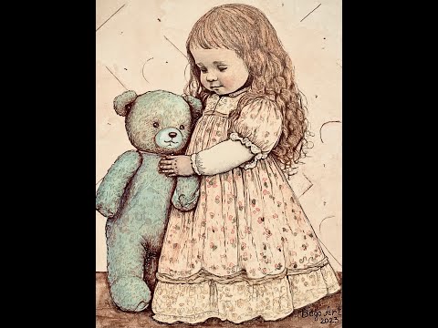 Видео: МК авторская кукла " Мой любимый мишка" Часть 10. DIY Doll " My Teddy Bear" Part 10.