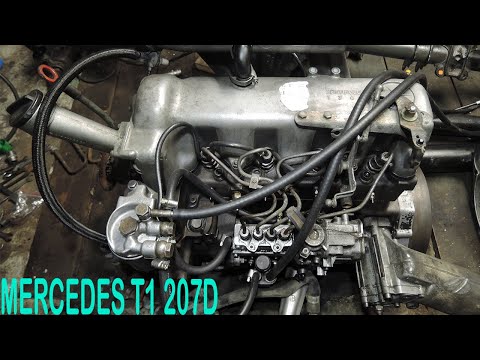 Видео: Разборка двигателя MERCEDES OM 616 | Diesel engine T1 W123 MB 100 | ОМ 615-617