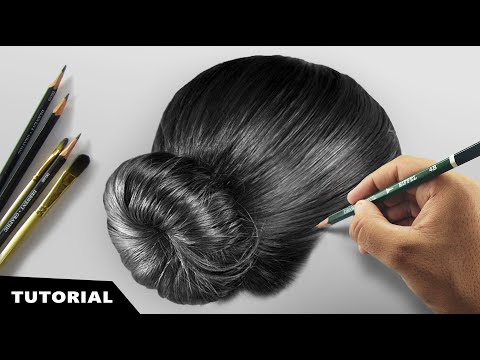 Видео: Как я рисую реалистичные волосы | Учебник для НАЧИНАЮЩИХ.