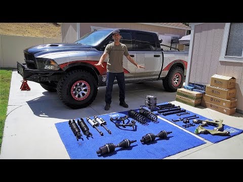 Видео: Полная модернизация подвески Dodge Ram 1500 ICON с использованием осей RCV Performance и Mevotech...
