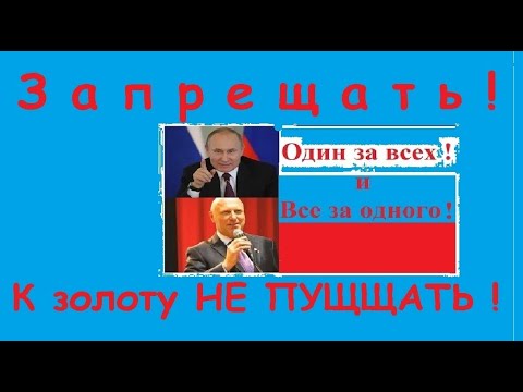 Видео: Запрещать! К золоту не пущщать!