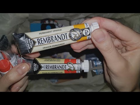 Видео: АСМР Распаковка акварельной посылки 🎨 ASMR Watercolor set unboxing