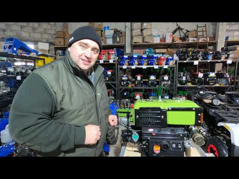 Видео: Розпаковую та запускаю  двигун мотоблока "Кентавр 1010 ДЕ" 10 к.с. з електростартером.