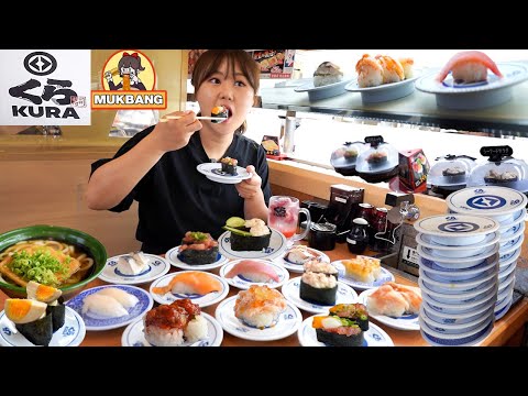 Видео: EP. 7 🇯🇵 Вращающийся суши-ресторан "КУРА"🍣Вкусные и разнообразные суши по разумной цене Мукбанг