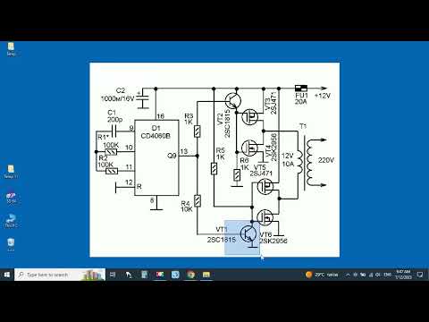 Видео: Простой, но очень мощный инвертор напряжения 12V  -  220V