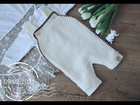 Видео: Мк полукомбинезон для ребёнка 3-6 месяцев.