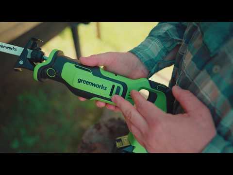 Видео: Пилит всё: мощная аккумуляторная сабельная пила Greenworks GPT-BLRS-1