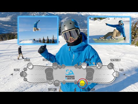 Видео: 8 самых распространенных захватов на сноуборде