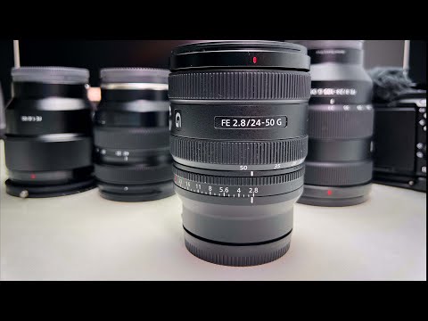 Видео: Недообзор: Sony 24-50mm f/2.8 в сравнении с моими другими объективами Tamron 20-40 и Sony 24-105