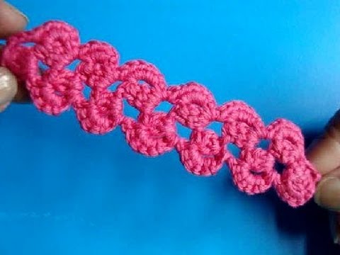 Видео: Вязание крючком - Урок 192 - Ленточное кружево 6