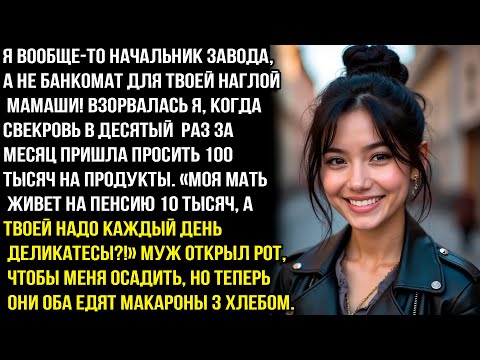 Видео: Я ВООБЩЕ-ТО НАЧАЛЬНИК ЗАВОДА, А НЕ БАНКОМАТ ДЛЯ ТВОЕЙ НАГЛОЙ МАМАШИ! ВЗОРВАЛАСЬ Я, КОГДА СВЕКРОВЬ