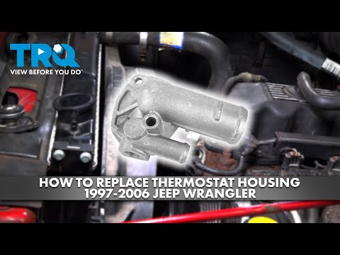 Видео: Как заменить корпус термостата на Jeep Wrangler 1997-2006 годов
