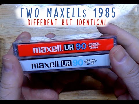 Видео: Two Maxell UR 1985 - different but the same. 2 Макселл UR 1985 - разные, но одинаковые!