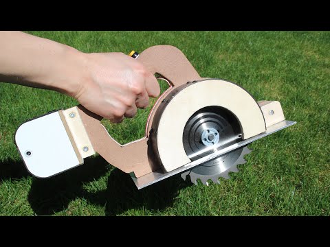 Видео: Самодельная аккумуляторная циркулярная пила (двигатель постоянного тока 775) / Cordless Circular Saw