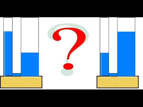 Видео: Сообщающиеся сосуды