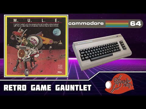 Видео: Retro Game Gauntlet - 11 ступень, Commodore 64, M.U.L.E.