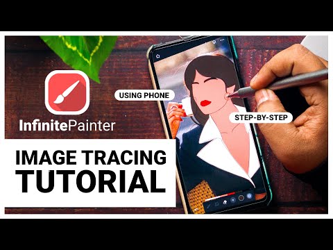 Видео: Учебное пособие по Infinite Painter || Трассировка изображений в Infinite Painter.