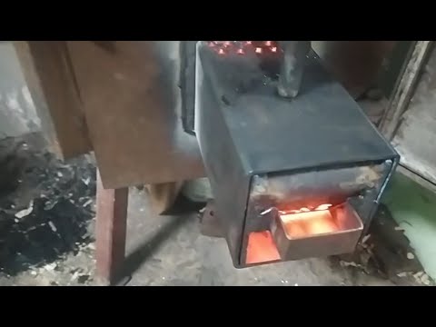 Видео: Горелка на отработке для моей печи 2.