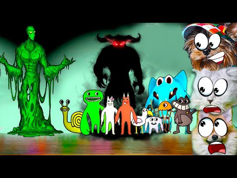 Видео: ЖУТКИЕ МОНСТРЫ против ПУШИСТЫХ ШТАНОВ в Garten of Banban! МОНСТРЫ в РЕАЛЬНОЙ ЖИЗНИ Лера и  Макс