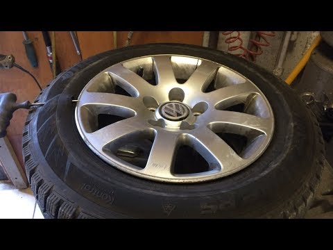 Видео: Ремонт бокового пореза шины на ТП-19. Пример.