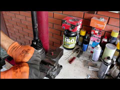 Видео: Замена заднего наружного пыльника привода на АУДИ Q7 2006 AUDI Q7 3,0 дизель 2часть