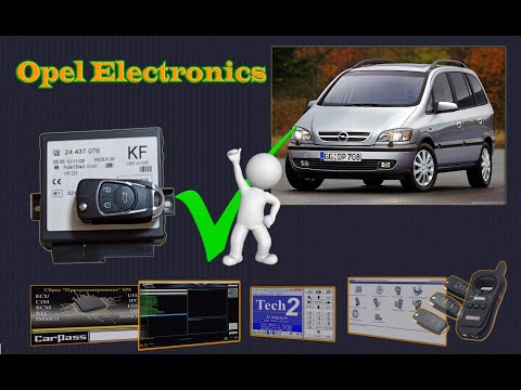 Видео: Opel. Astra G /Zafira  A.  Добавляем на столе новый  пульт ДУ  к блоку комфорта  BOSCH KF.