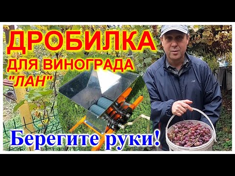 Видео: 🔴Честный обзор ручной дробилки для винограда "Лан"🔴сборка и тест🔴Домашнее виноделие🔴#mirnaladoni2020