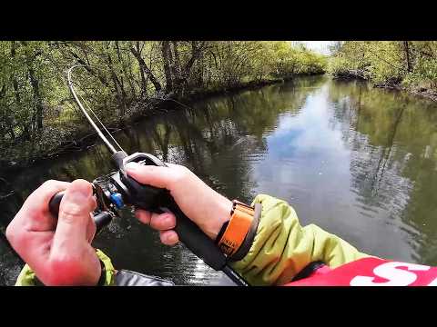 Видео: ЛОВЛЯ ЩУКИ в ДЕБРЯХ! ОТКУСИЛА ПАЛЕЦ!  ВОТ ЭТО Я ПОПАЛ! Рыбы загибают удочки?!