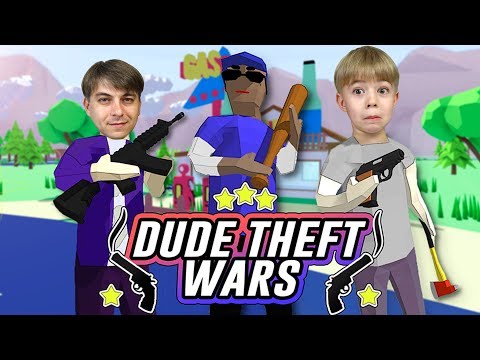 Видео: Лучше чем GTA!? 😳 Dude Theft Wars - Коды и прохождение! Катаемся на Bugatti Бургетти! 😆