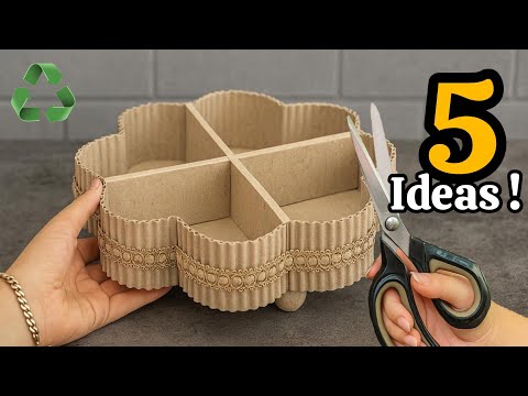 Видео: От отходов к доходам: 5 креативных идей с картоном, которые принесут деньги💸♻️