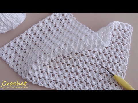 Видео: Жемчужный УЗОР КРЮЧКОМ простое ВЯЗАНИЕ для начинающих 💎SUPER EASY Pattern Crochet for beginners💎