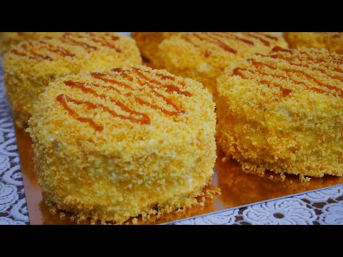 Видео: Пирожное НЕЖЕНКА с КАРАМЕЛЬЮ и КРЕМ ЧИЗ. Вкусное пирожное на праздник, к чаю, на день рождения