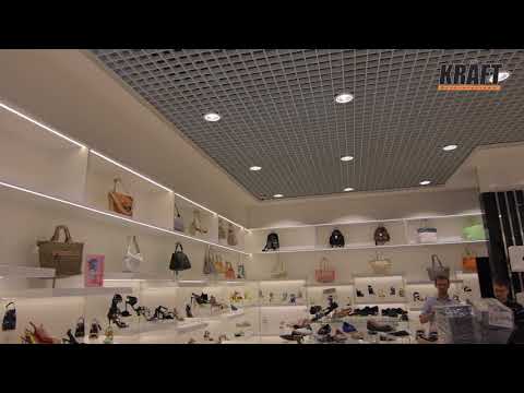 Видео: Потолок грильято (магазин Vitto Rossi, Lavina Mall, Киев)