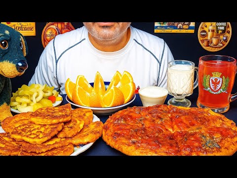 Видео: Рыбный 🐟 Пирог 🥧 | Тыквенные 🎃 Оладьи 🥞 | Апельсин 🍊| Айран 🥛| Компот 🍺| Соленья 🍅🥒| АСМР | МУКБАНГ 