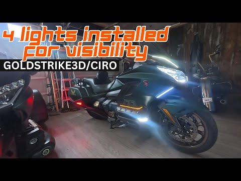 Видео: Установка 4 ярких фонарей Goldstrike на мой Goldwing 2024 года – Да будет свет