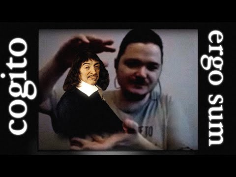 Видео: Маргинал разбирает аргумент Декарта: “Я мыслю, следовательно, существую”.