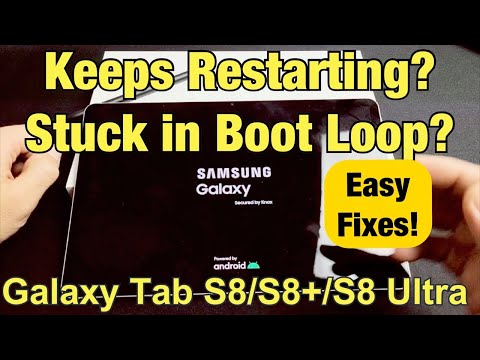 Видео: Galaxy Tab S8/S8+/S8 Ultra: постоянно перезагружается, зависает в цикле загрузки? ИСПРАВЛЕНО! Смо...