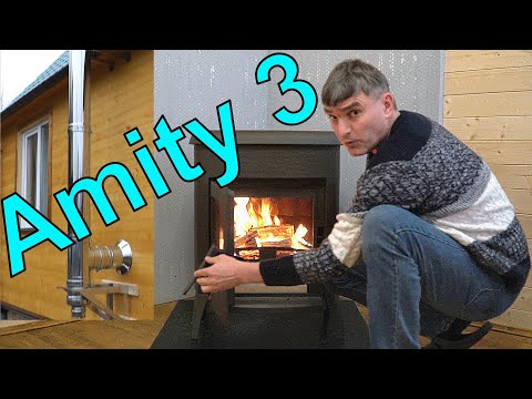 Видео: Тест обзор Plamen Amity 3 – маленькая Tena, розжиг, регулировки, внешний дымоход, защита стен, пола