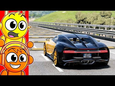 Видео: МАШИНЫ против 1000 ЛЕЖАЧИХ ПОЛИЧЕК!!!